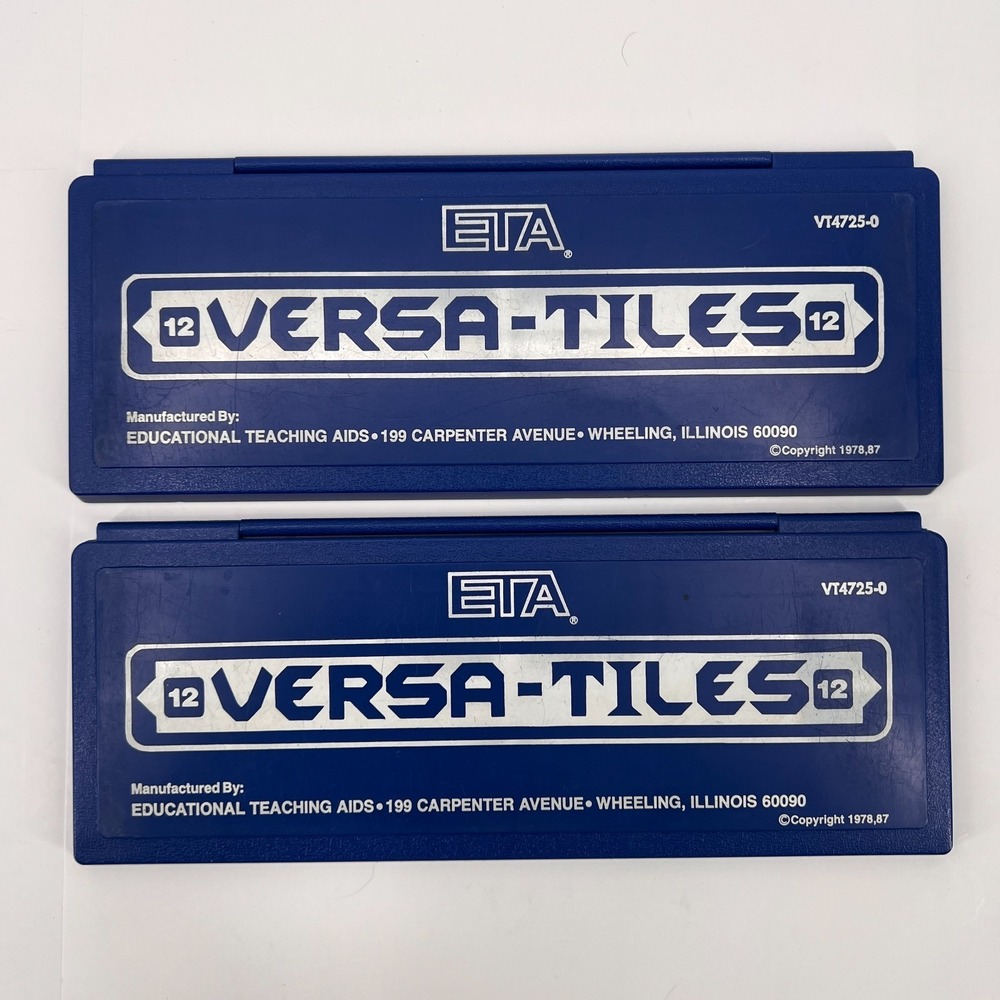 ETA Cuisenaire‎ Versa Tiles Answer Case Lot of 2 Math Language Arts Homeschool